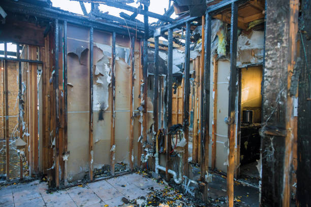 Professional Fire Damage Removal technician working in Billington Heights, NY